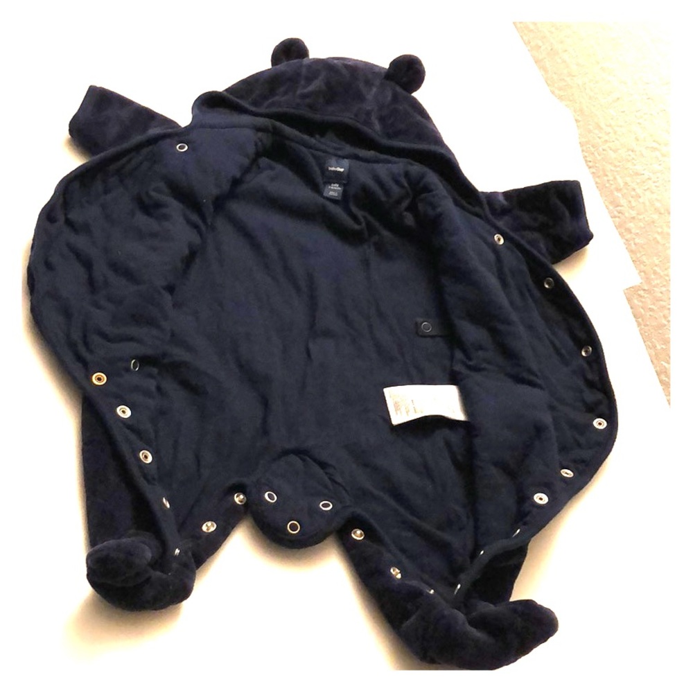 Baby Gap Quilted Bear Jumpsuit Pram - Picture 3 of 5